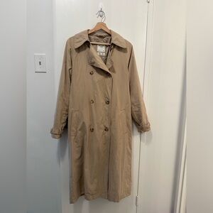 Large Abercrombie & Fitch Camel Trench Coat